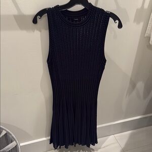 Black Sleeveless Knit Dress